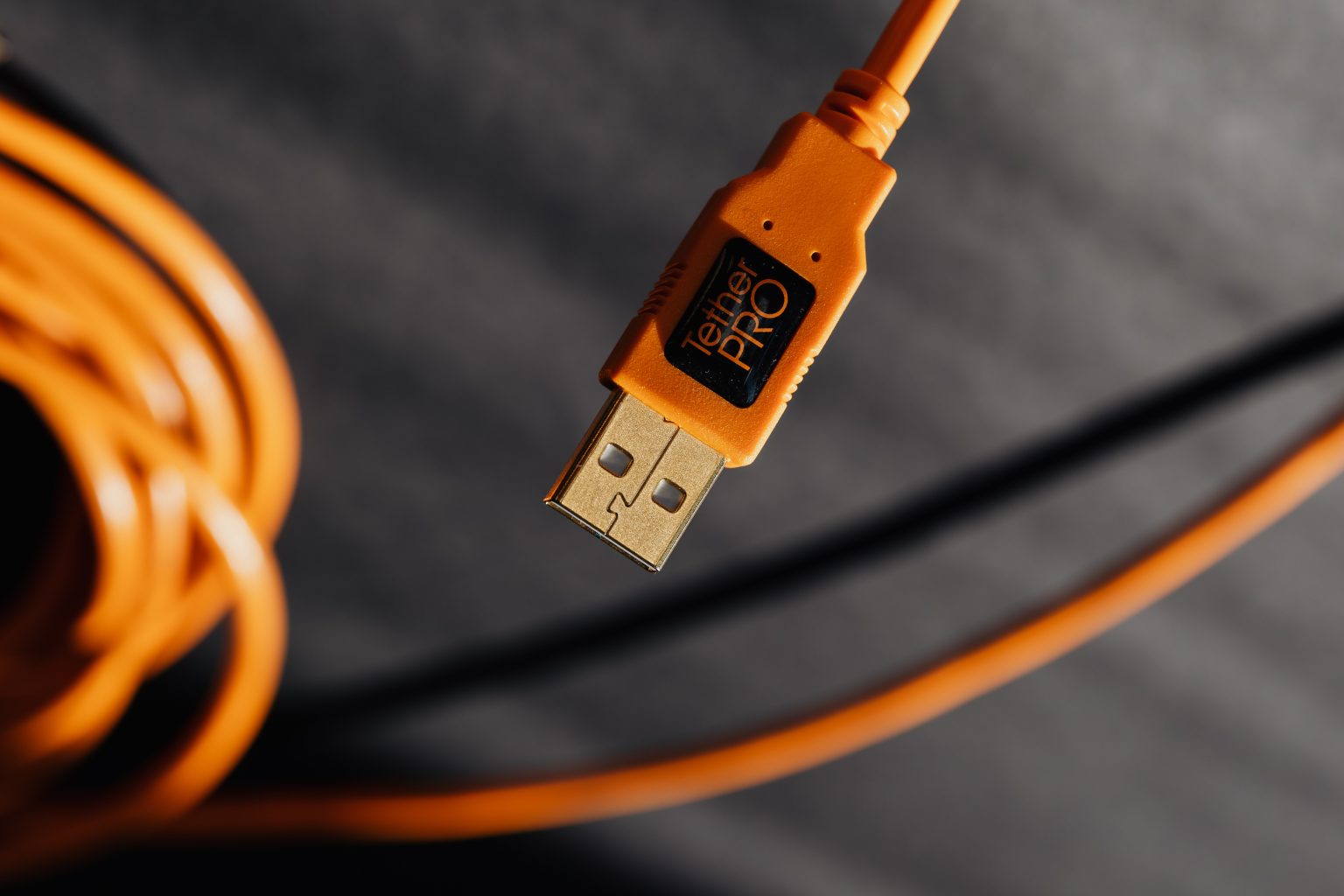 Orange USB Cable